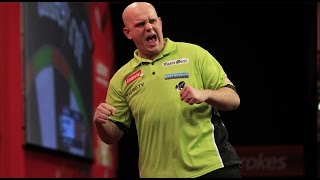 17 PERFECT DARTS  Michael van Gerwen throws 17 perfect darts [upl. by Onig74]