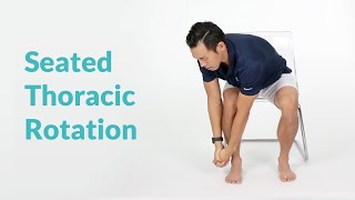 Seated Thoracic Rotation for Spine Flexibility [upl. by Enamart]