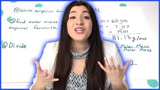 Calculating Molecular Formulas Step by Step  How to Pass Chemistry [upl. by Neeleuqcaj]