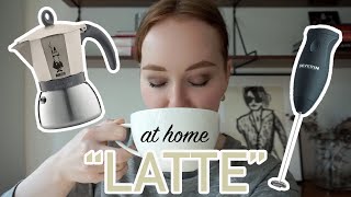 HOW TO MAKE A quotLATTEquot AT HOME moka pot  frother [upl. by Fachan]