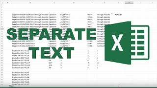 How to separate text in excel [upl. by Akirehc]