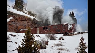 Cumbres and Toltec Rotary snowplow part 2 Assault on Cumbres Pass [upl. by Sikleb]