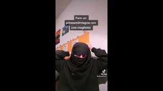 Making a balaclava with a shirt  passamontagna con una maglietta Uk drip [upl. by Brennen]