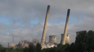 Ferrybridge Power Station final demolition [upl. by Saretta]