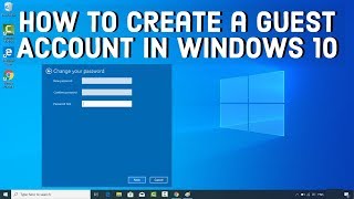 How to Create a Guest Account in Windows 10 [upl. by Egroej]