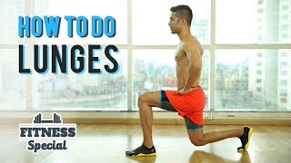 How To Do A LUNGE  Lunges for BEGINNERS  FITNESS SPECIAL  WORKOUT VIDEO [upl. by Kolnick166]