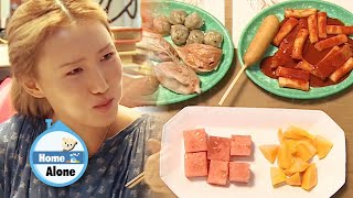 Hwasas Tteokbokki Mukbang Home Alone Ep 308 [upl. by Adalia]