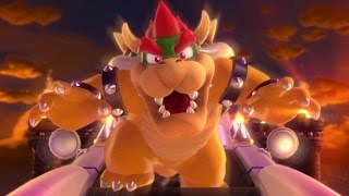 Super Mario 3D World  All Bowser Boss Fights 2 Player [upl. by Ailaro370]