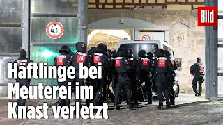 Gefängnismeuterei Polizei stürmt Knast in Thüringen  JVA Untermaßfeld [upl. by Ludlow]