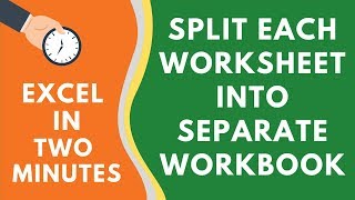 How to Split Each Excel Sheet Into a Separate File [upl. by Atinad504]